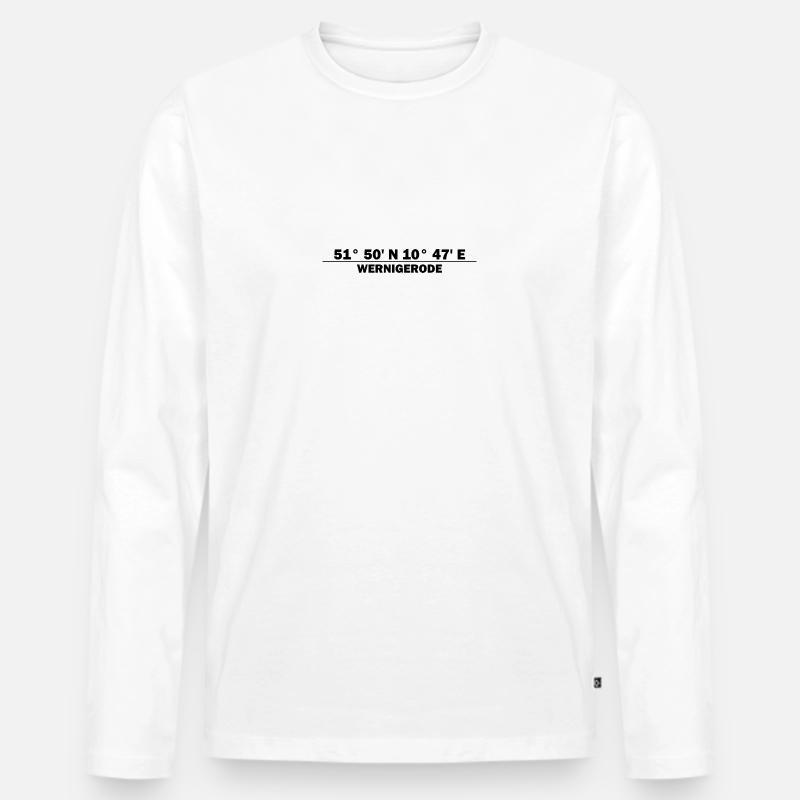 Wernigerode coordinates - Men's Premium Organic Long Sleeve Shirt - white