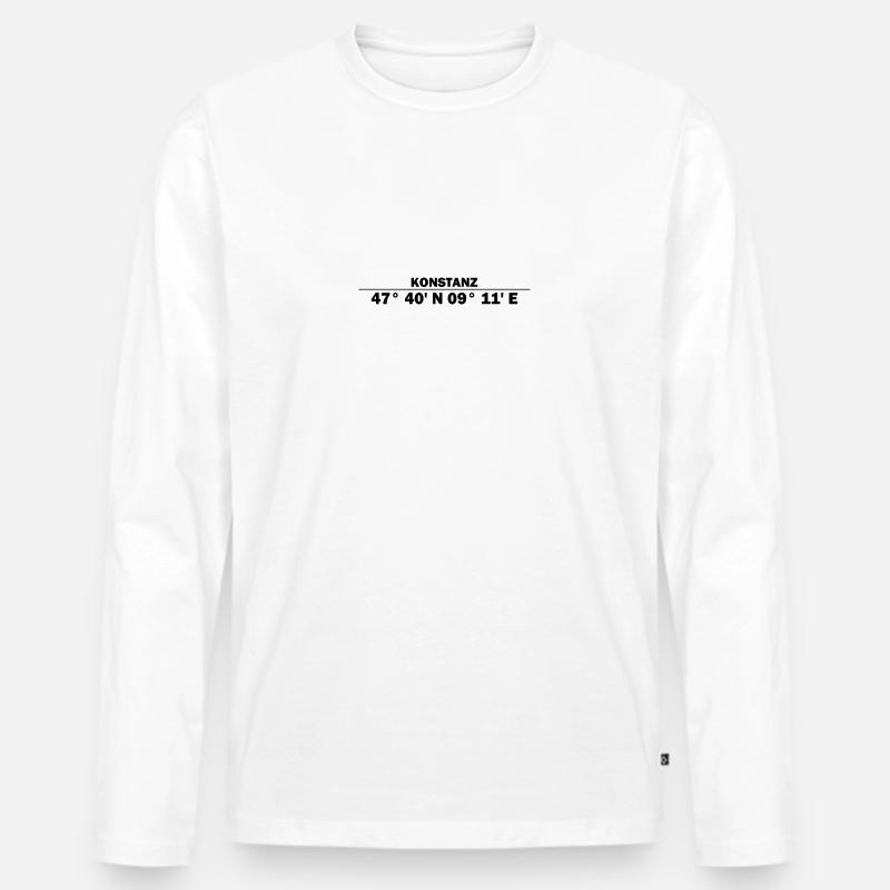 Constance coordinates - Men's Premium Organic Long Sleeve Shirt - white