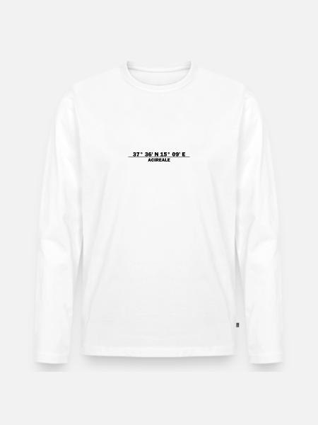 Acireale coordinates - Men's Premium Organic Long Sleeve Shirt - white
