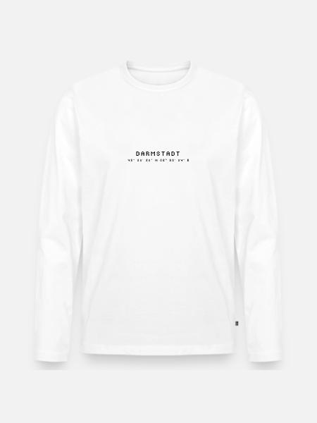 Darmstadt Coordinates - Men's Premium Organic Long Sleeve Shirt - white
