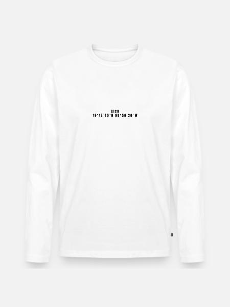 Coordonnées Xico Mexico - T-shirt manches longues Premium bio Homme - blanc