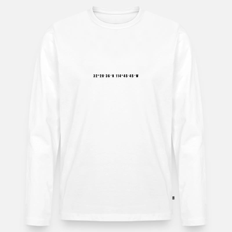 Minatitlán Mexiko - Männer Premium Bio Langarmshirt - Weiß
