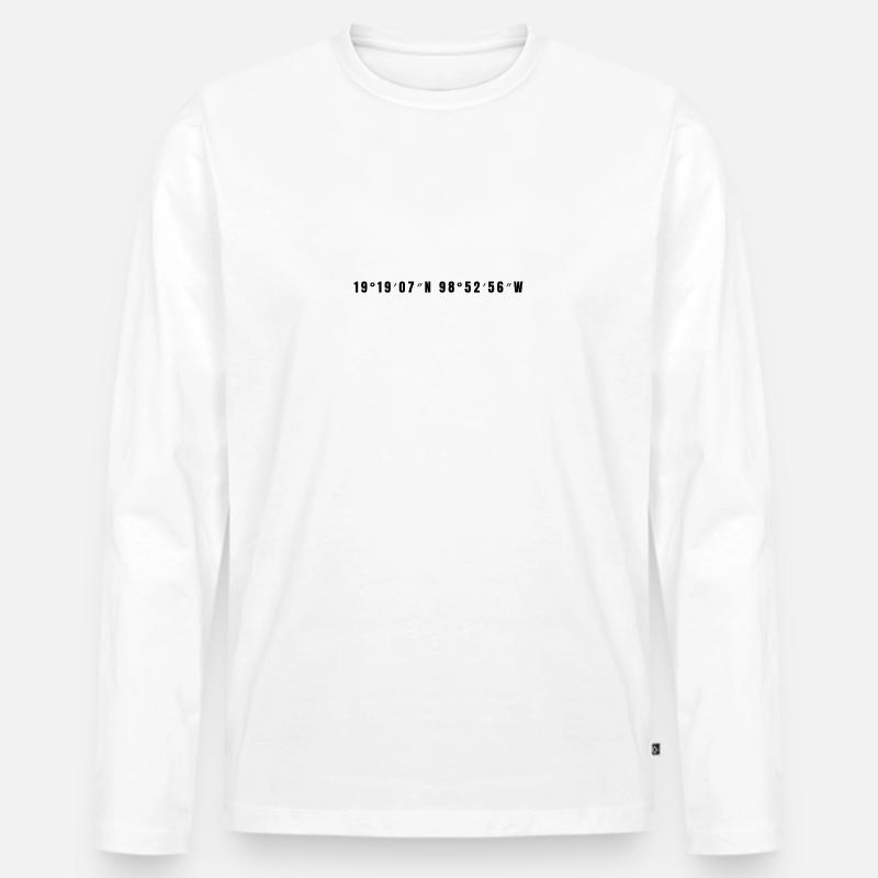 Ixtapaluca Mexiko - Männer Premium Bio Langarmshirt - Weiß
