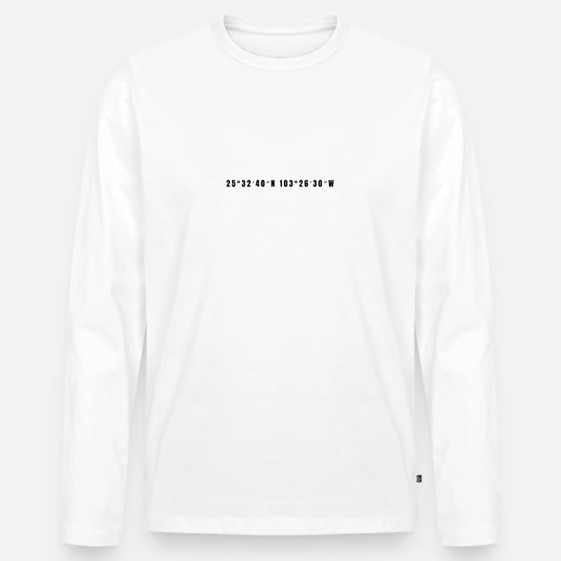 Torreón Mexiko - Männer Premium Bio Langarmshirt - Weiß