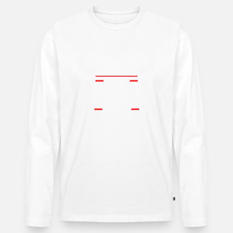 Peter - Männer Premium Bio Langarmshirt - Weiß