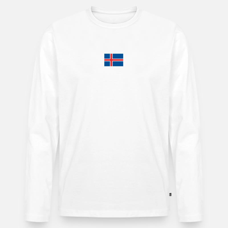 11 - Männer Premium Bio Langarmshirt - Weiß