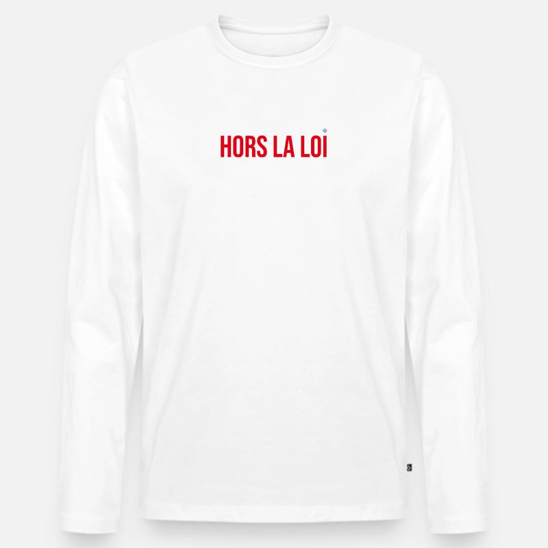 Ächten - Männer Premium Bio Langarmshirt - Weiß
