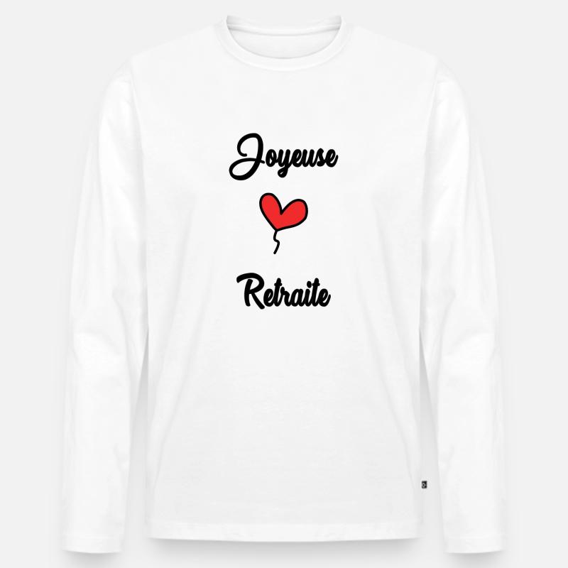 RUHESTAND - Männer Premium Bio Langarmshirt - Weiß