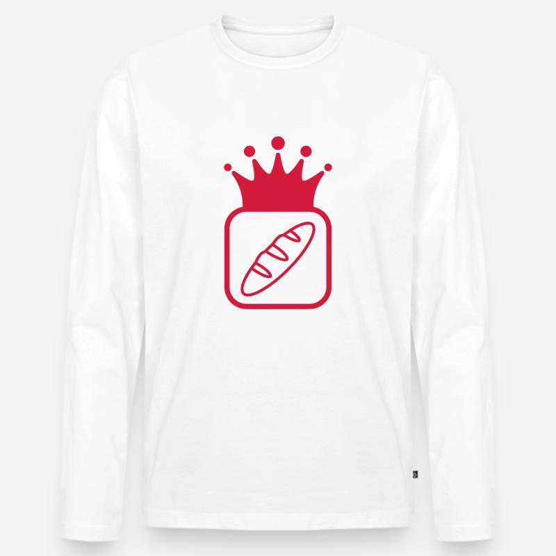 Bäcker / Bäckerei / Bäckerin / Brot - Männer Premium Bio Langarmshirt - Weiß