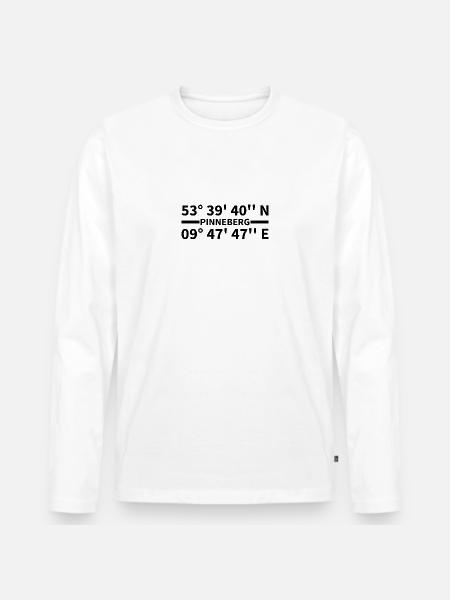 Pinneberg coordinates - Men's Premium Organic Long Sleeve Shirt - white