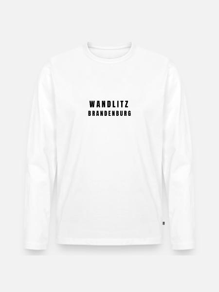 Wandlitz Brandenburg - Men's Premium Organic Long Sleeve Shirt - white