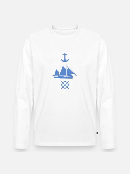 sailing - Men's Premium Organic Long Sleeve Shirt -