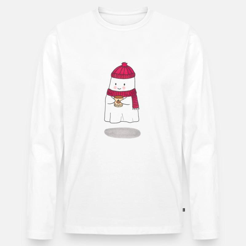 süßer Geist - Männer Premium Bio Langarmshirt - Weiß