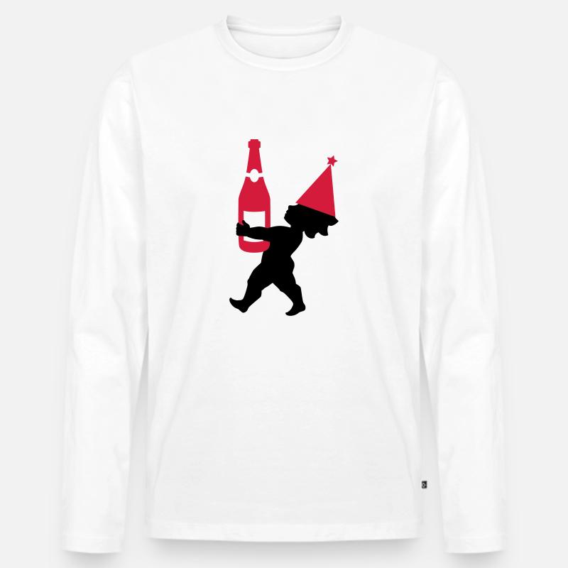 Cupido Party - Männer Premium Bio Langarmshirt - Weiß