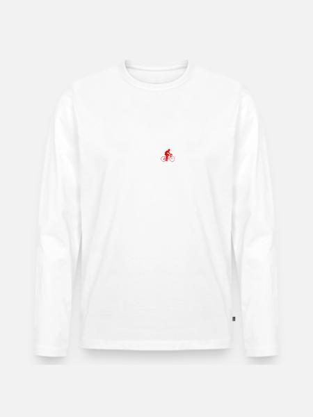 EVOLUTION bicycle cycling bike - Men's Premium Organic Long Sleeve Shirt - white