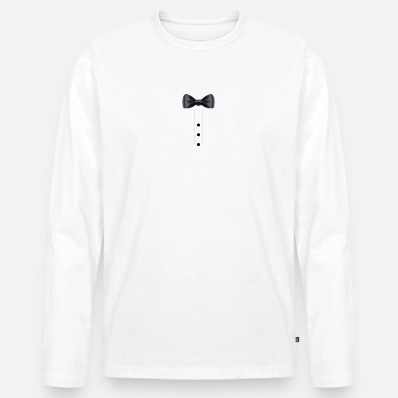 Smoking - Männer Premium Bio Langarmshirt - Weiß