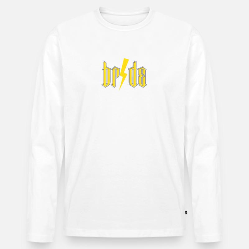 Bride to be - Männer Premium Bio Langarmshirt - Weiß