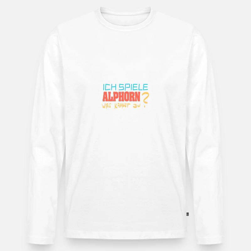 Alphorn - Männer Premium Bio Langarmshirt - undefined