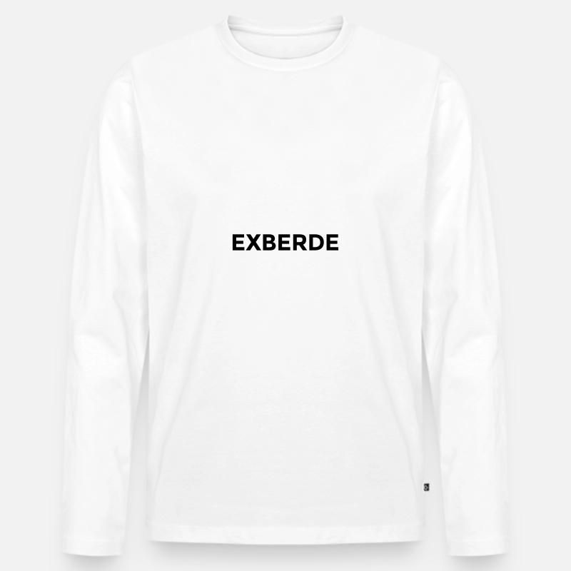 Exberde - montserrat - Männer Premium Bio Langarmshirt - Weiß
