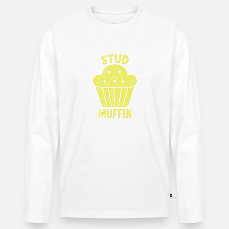 Stud Muffin - Männer Premium Bio Langarmshirt - undefined