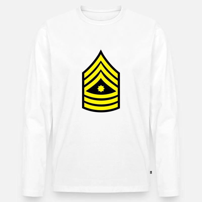 sergeant_1_f2 - Männer Premium Bio Langarmshirt - Weiß