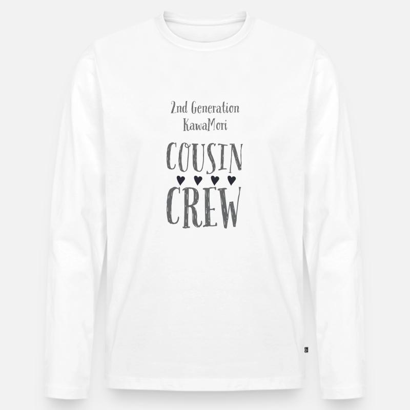 Kawa Mori 2nd Edition - Männer Premium Bio Langarmshirt - Weiß
