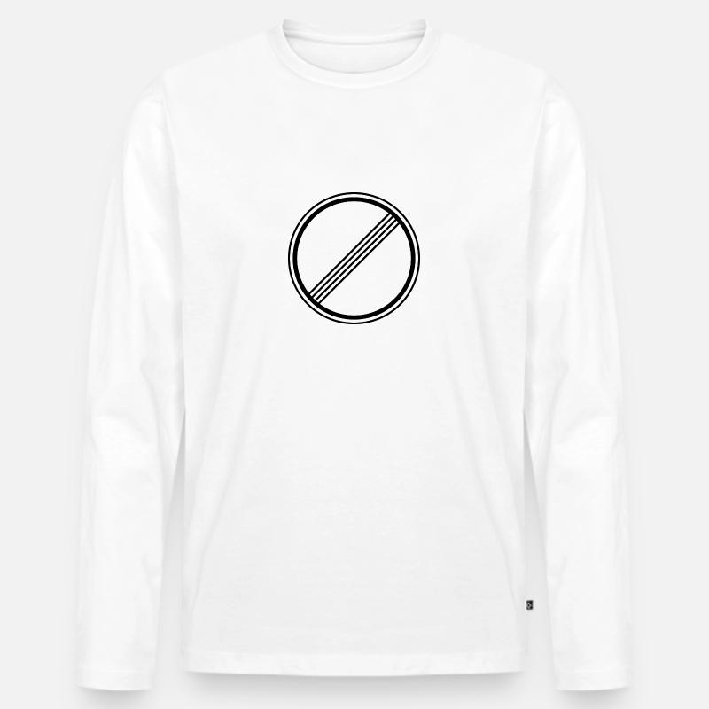 No limit - Männer Premium Bio Langarmshirt - Weiß