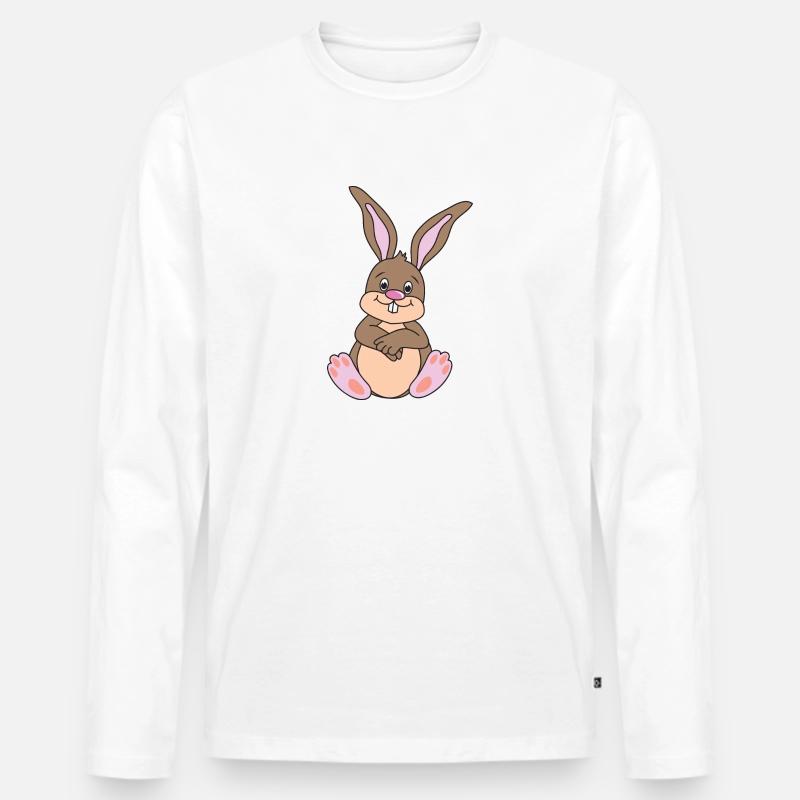 Easter motive Easter Easter bunny - Men's Premium Organic Long Sleeve Shirt - white