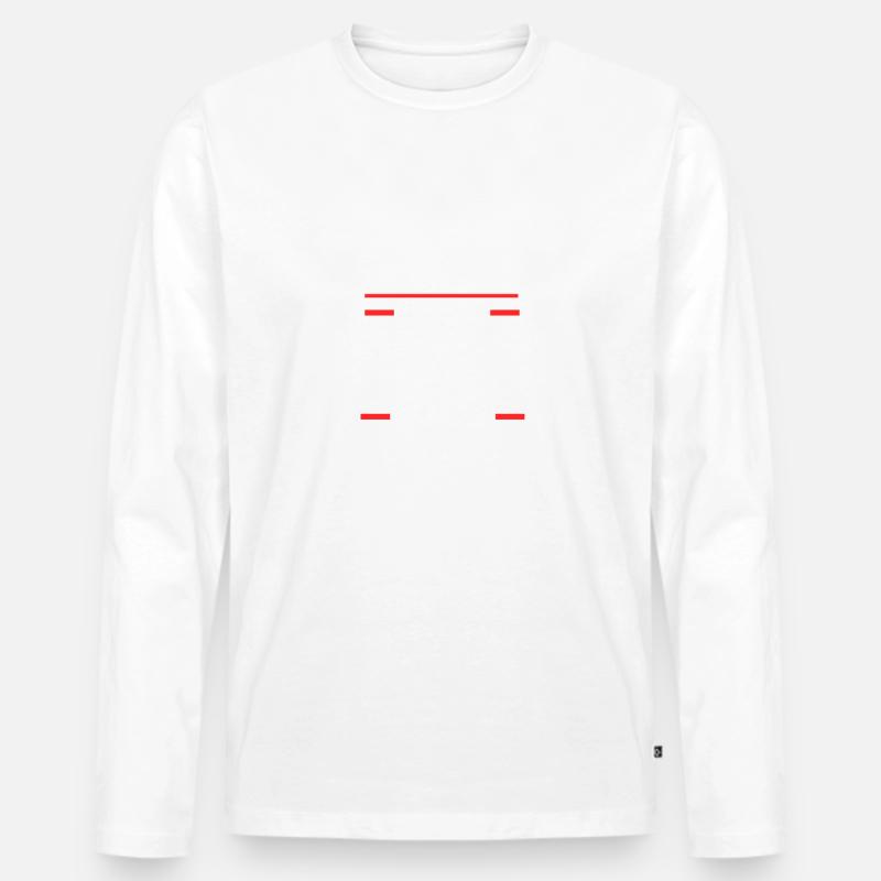 Tom - Männer Premium Bio Langarmshirt - Weiß