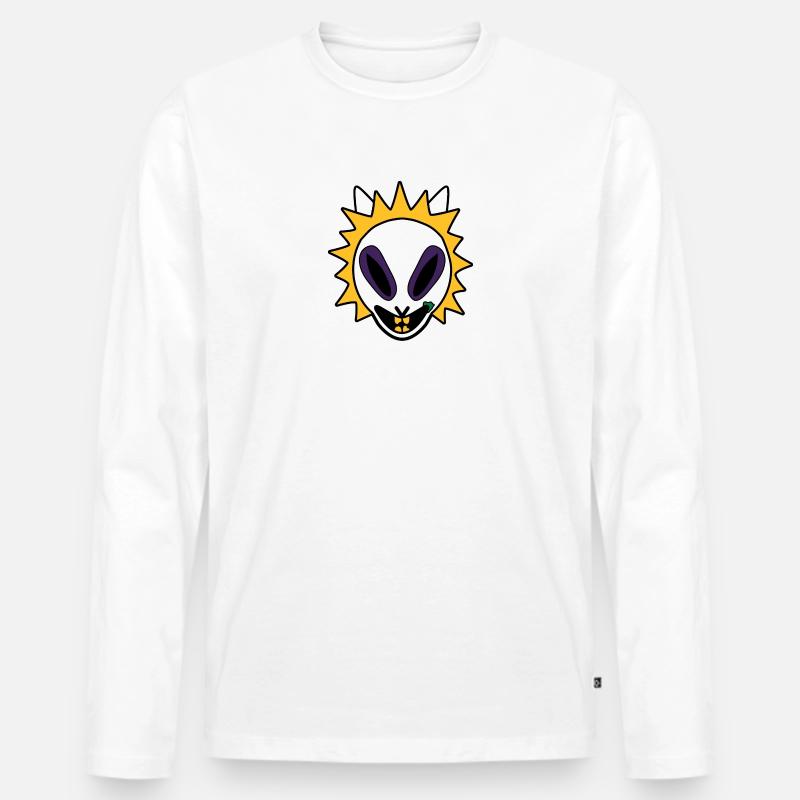 Ekuroeiljuice - Männer Premium Bio Langarmshirt - Weiß