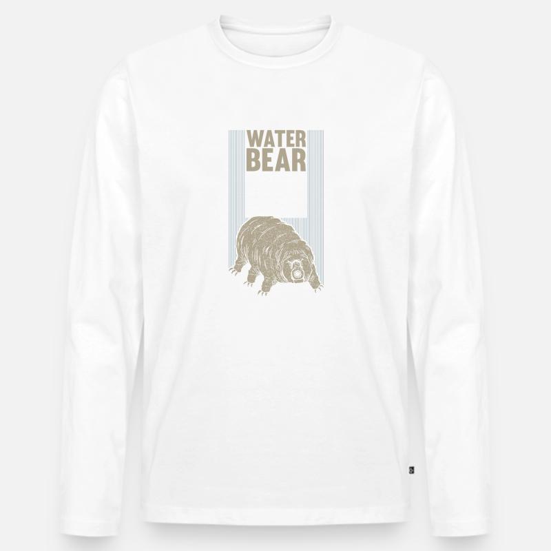 Wasserbär don't Care Geschenk - Männer Premium Bio Langarmshirt - undefined