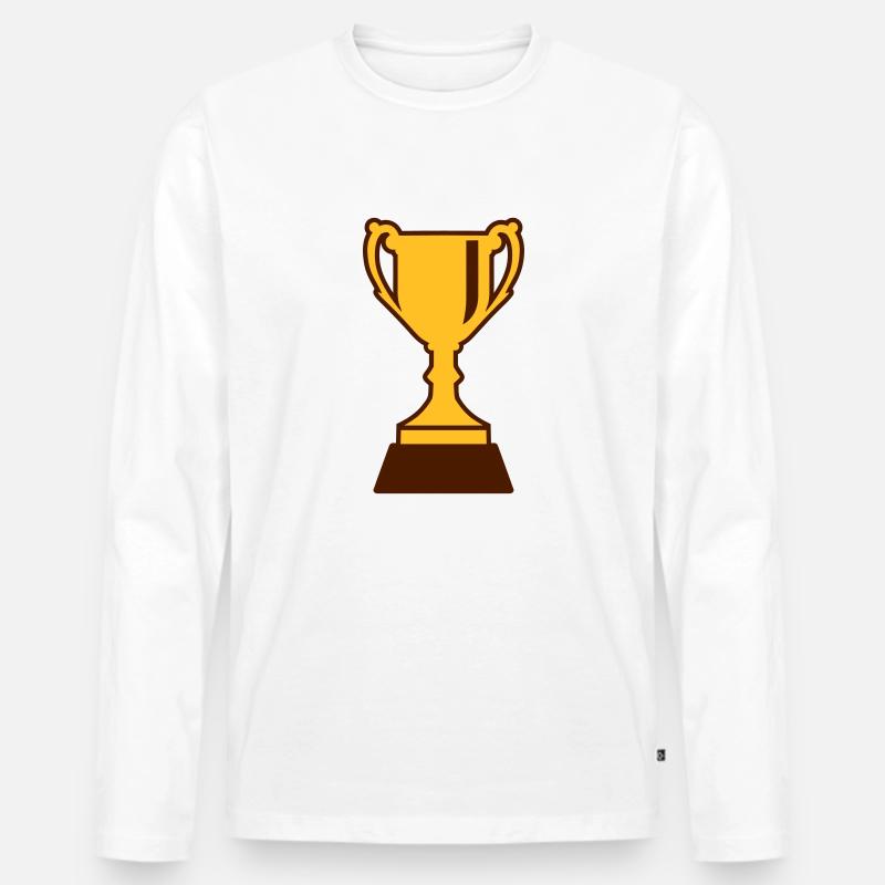 Coppa - Maglia a manica lunga ecologica premium da uomo - bianco