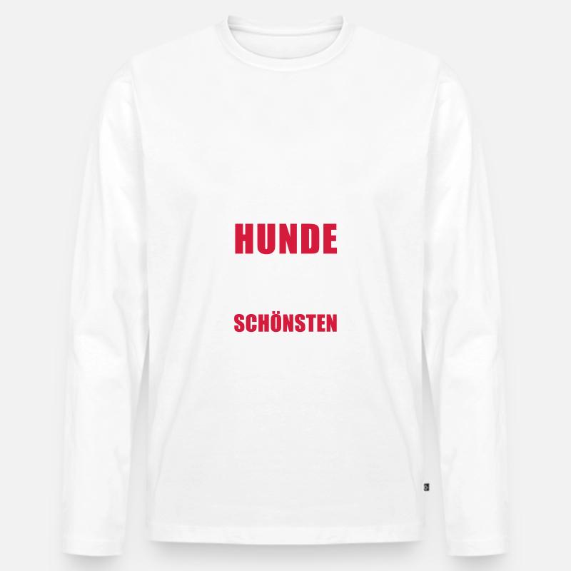 die schönsten Hunde - Männer Premium Bio Langarmshirt - undefined