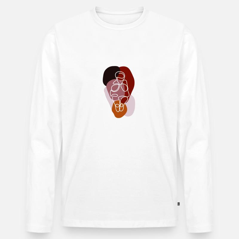 Die Venus von Willendorf - Männer Premium Bio Langarmshirt - undefined