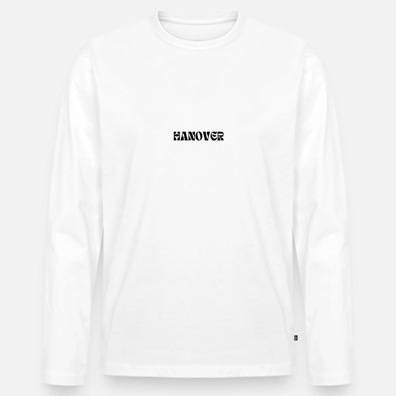 HANNOVER - Männer Premium Bio Langarmshirt - Weiß
