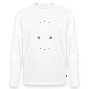 Équipage de la fête à Bali - T-shirt manches longues Premium bio Homme - blanc - Devant - Nico (187cm)