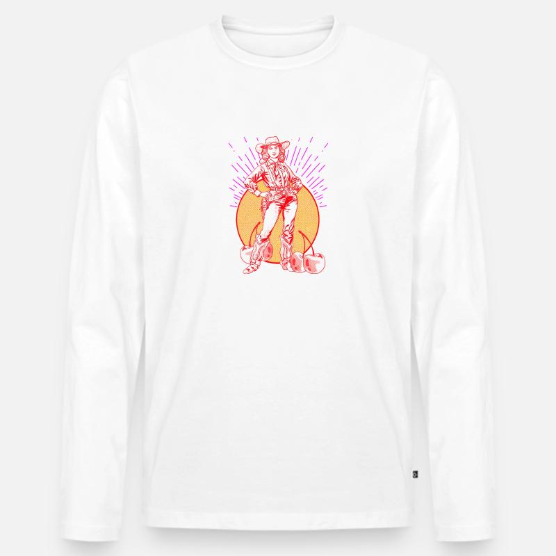 Cherry Picking - Männer Premium Bio Langarmshirt - Weiß