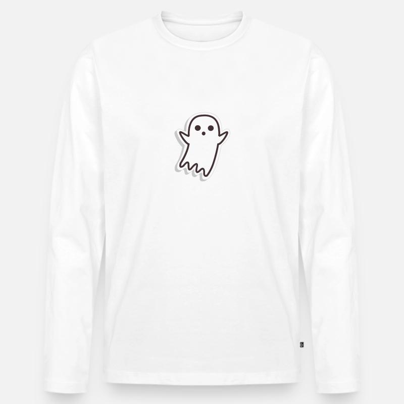 Süßer Geist - Männer Premium Bio Langarmshirt - Weiß