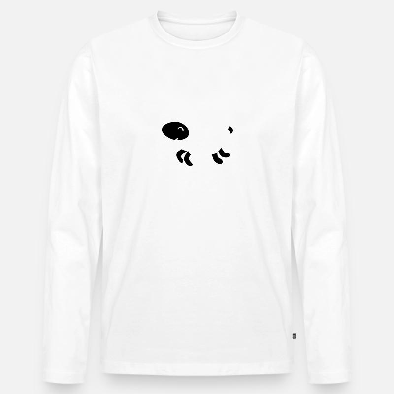 Schaf Lamm - Männer Premium Bio Langarmshirt - Weiß