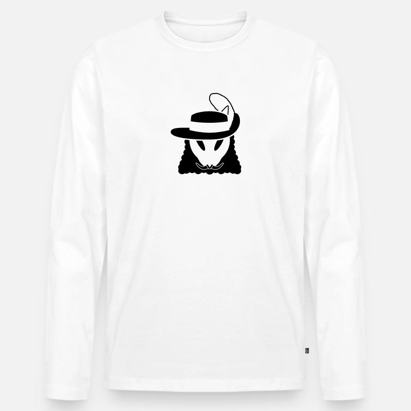 D'Artekuroeil - Männer Premium Bio Langarmshirt - Weiß