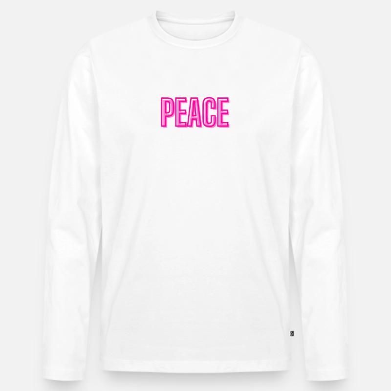 Peace - Splice - Front only - Männer Premium Bio Langarmshirt - undefined