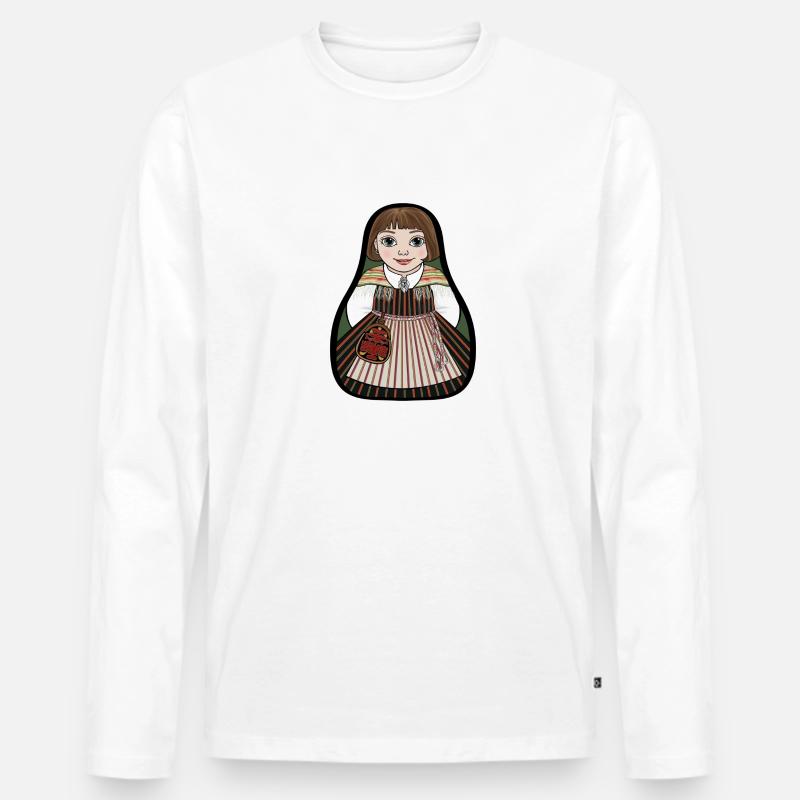 Höchste Int - Männer Premium Bio Langarmshirt - Weiß