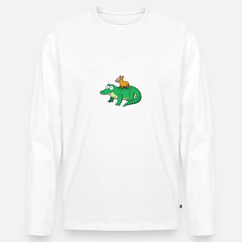 capybara - Männer Premium Bio Langarmshirt - Weiß