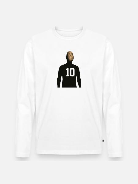 Footballer - Men's Premium Organic Long Sleeve Shirt - white