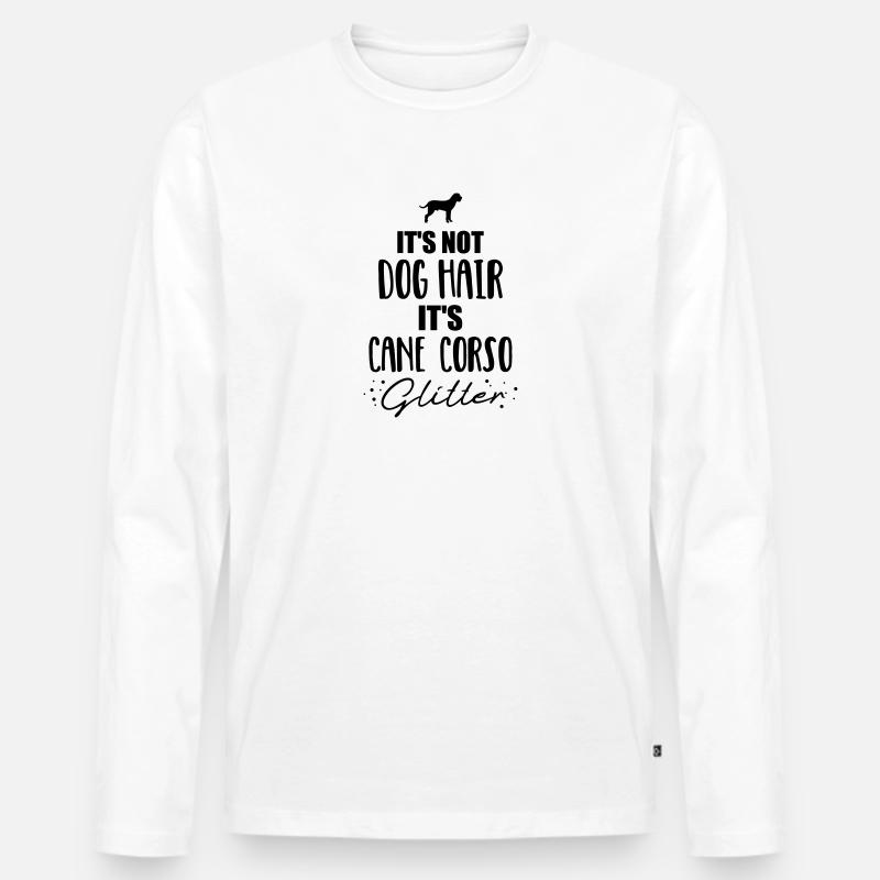 Cane Corso - Männer Premium Bio Langarmshirt - Weiß