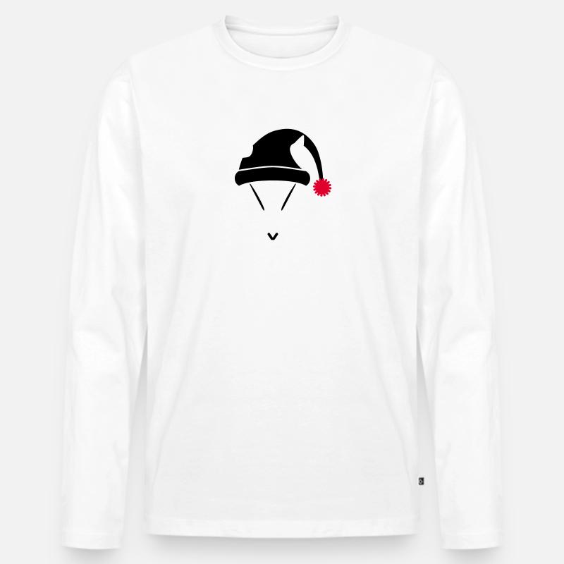 Breakuroeil - Männer Premium Bio Langarmshirt - Weiß