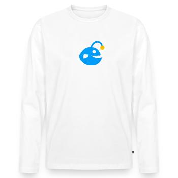 Fish Frogfish Deep Sea Deep Sea Fish Graphic Icon - Men's Premium Organic Long Sleeve Shirt - white - Front - Nico (187cm)
