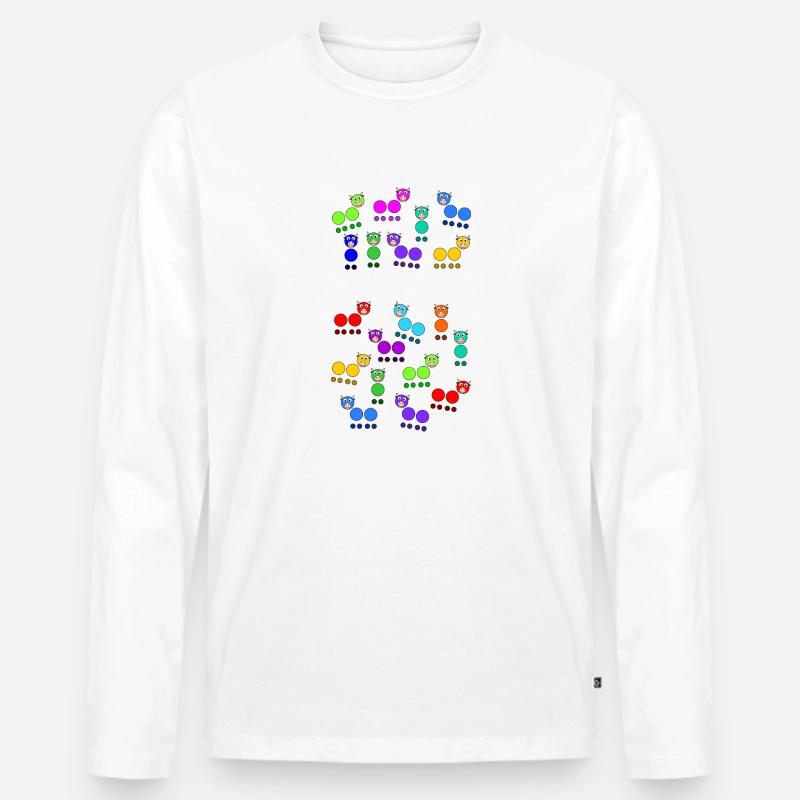 Molecules + cows = molecules - Men's Premium Organic Long Sleeve Shirt - undefined