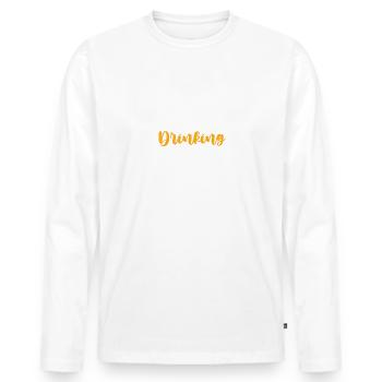Jga Junggesellen Drinking Team - Männer Premium Bio Langarmshirt - Weiß - Vorne - Nico (187cm)