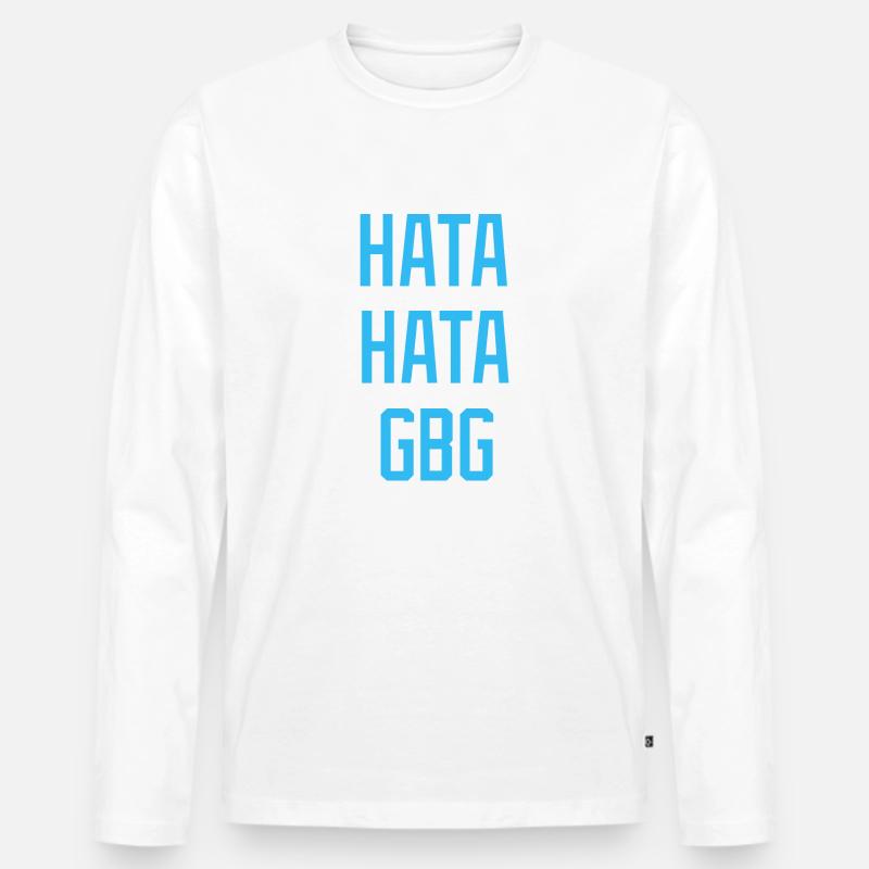 Hate Hate Hate Hate GBG - Men's Premium Organic Long Sleeve Shirt - white